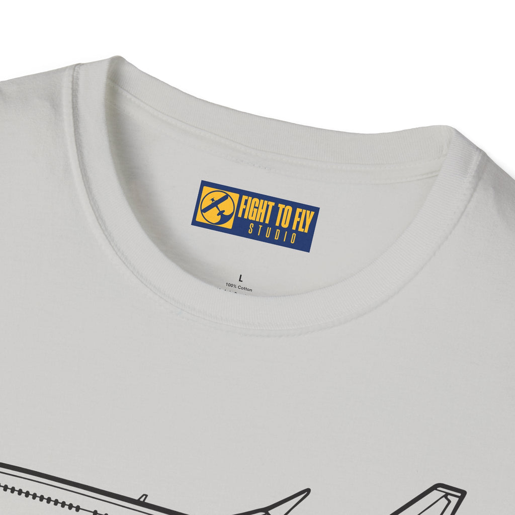 737-800 T-Shirt – Next Gen Jetliner Aviation Tee - Pilot gifts - WWII warbird t-shirt