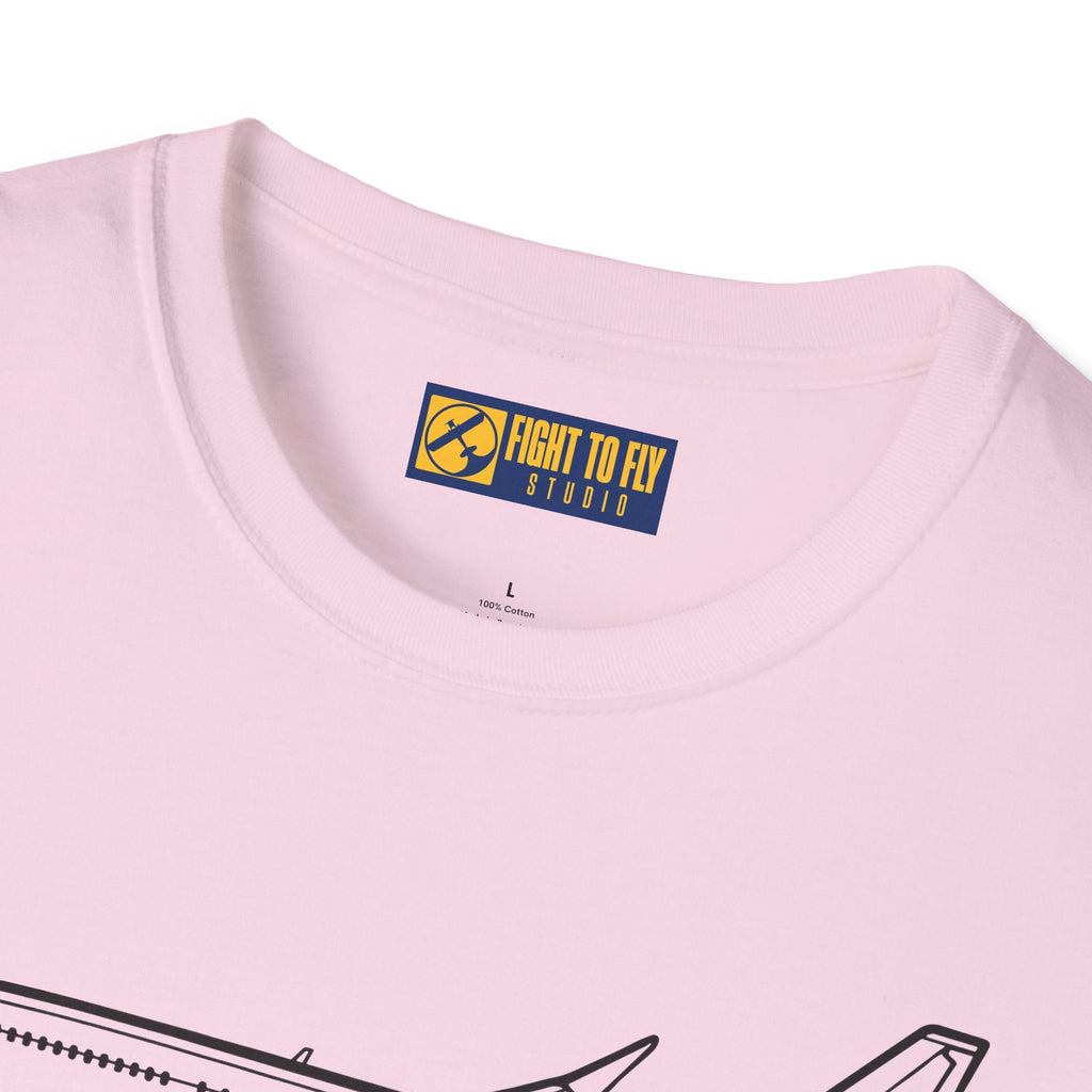 737-800 T-Shirt – Next Gen Jetliner Aviation Tee - Pilot gifts - WWII warbird t-shirt