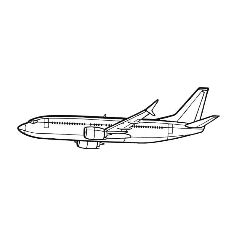 737-800NG Die Cut Metal Wall Art - Sign - Pilot gifts - WWII warbird t-shirt