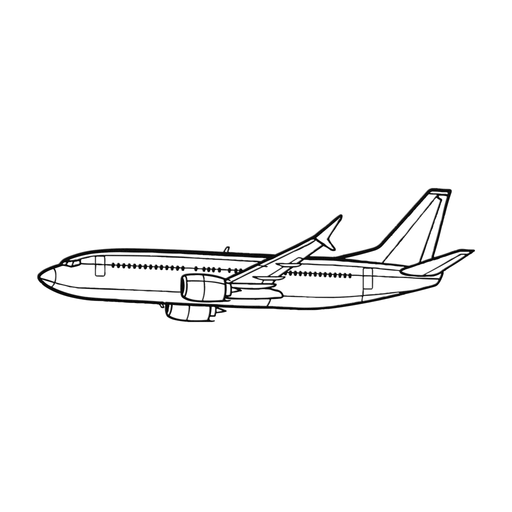 737-800NG Die Cut Metal Wall Art - Sign - Gifts for pilots - Aviation apparel