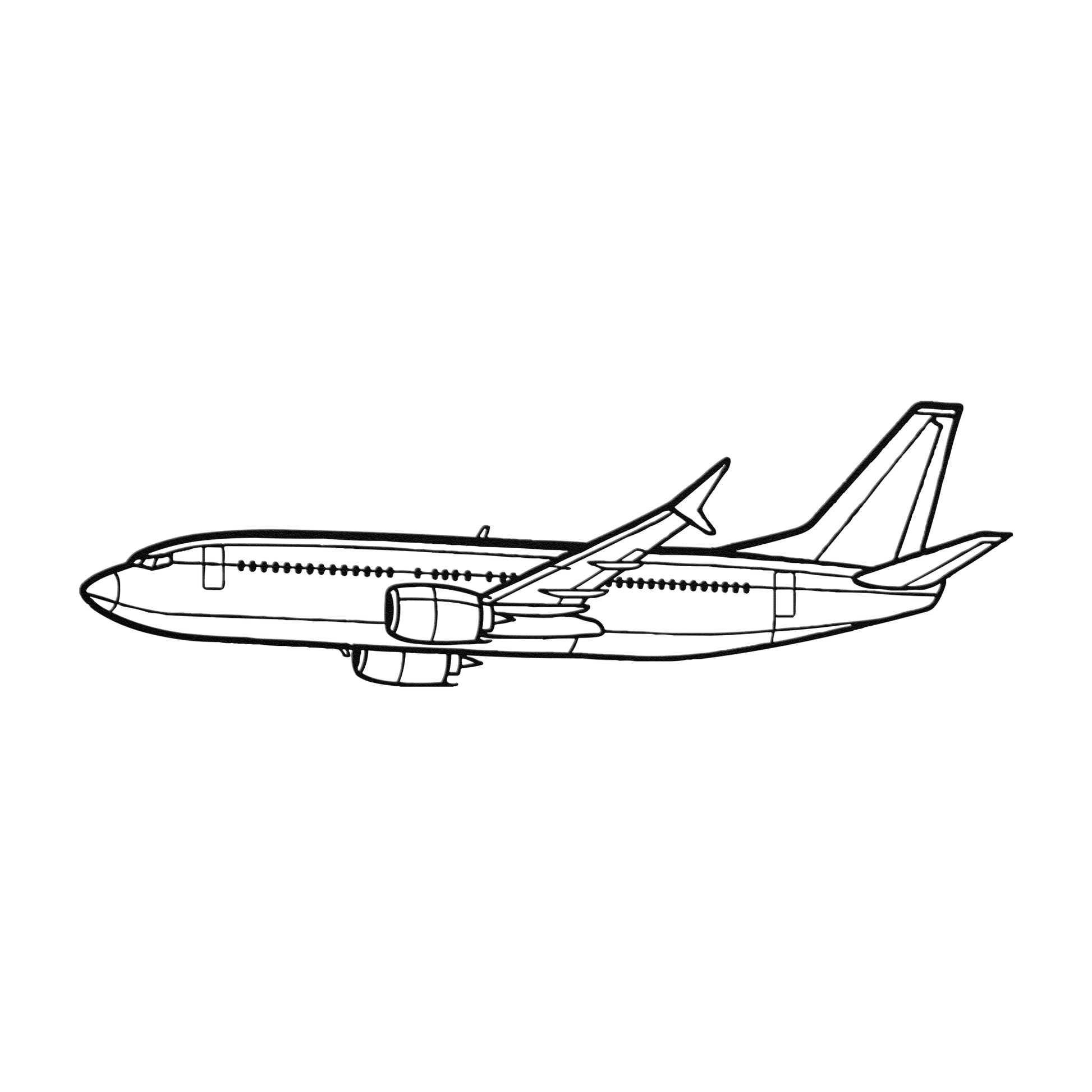 737-800NG Die Cut Metal Wall Art - Sign - Gifts for pilots - Aviation apparel