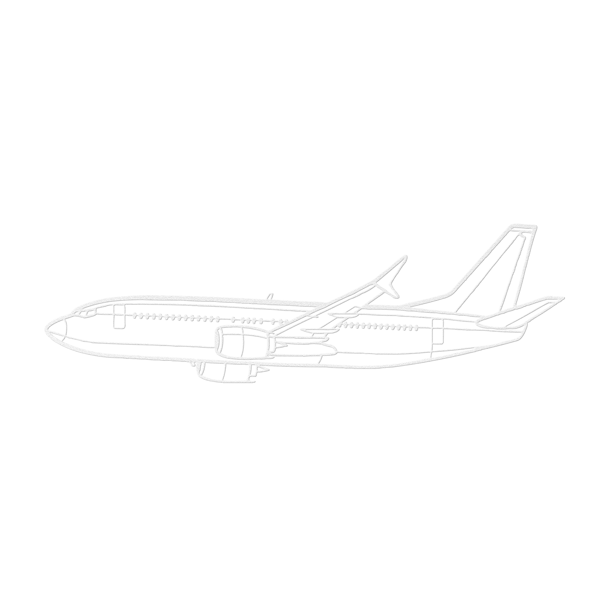737-800NG Die Cut Metal Wall Art - Sign - Gifts for pilots - Aviation apparel