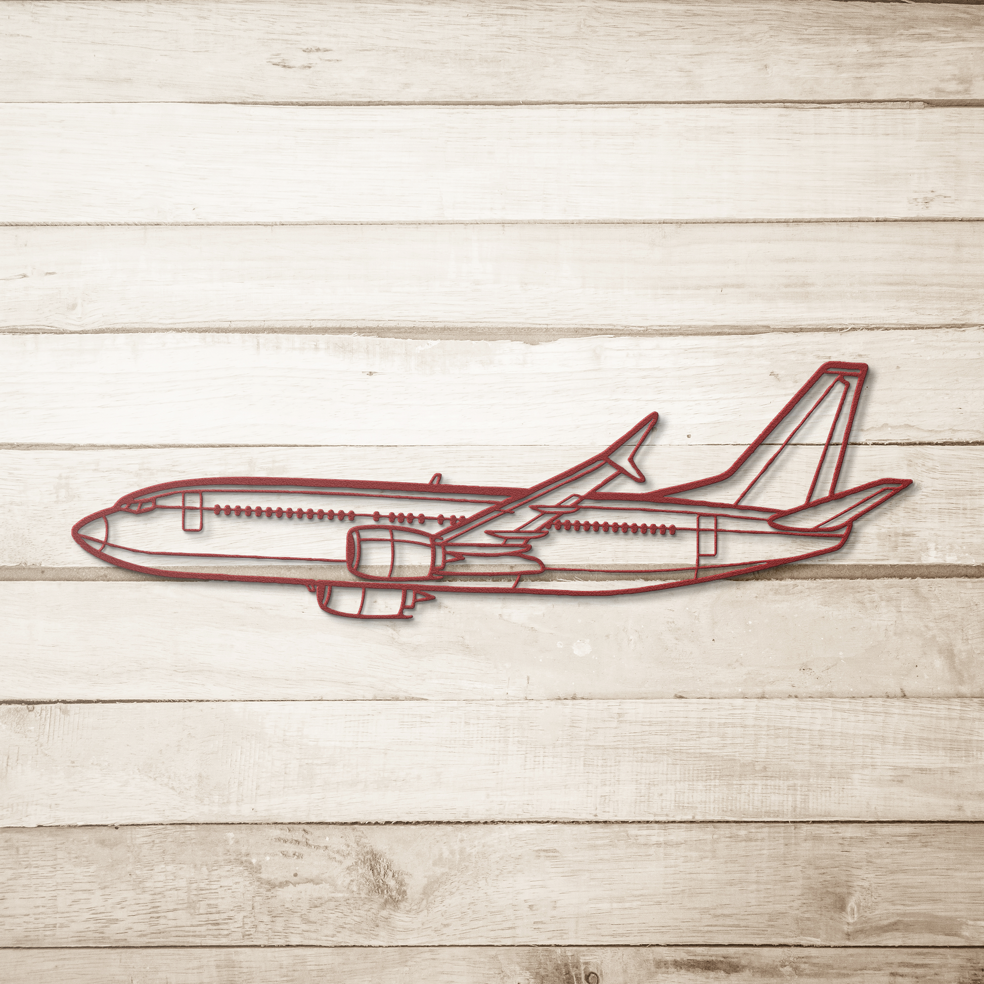 737-800NG Die Cut Metal Wall Art - Sign - Gifts for pilots - Aviation apparel