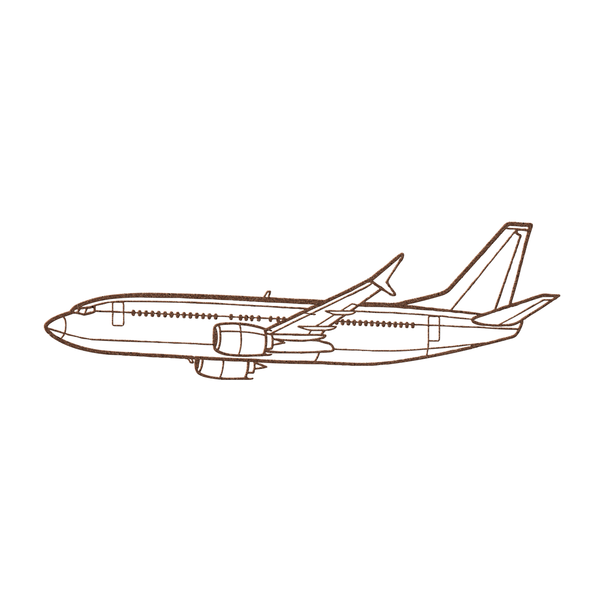 737-800NG Die Cut Metal Wall Art - Sign - Gifts for pilots - Aviation apparel