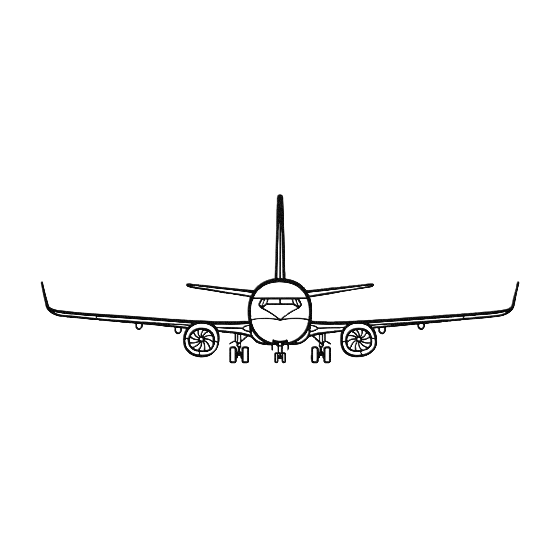 737-800NG Front Die Cut Metal Wall Art - Sign - Gifts for pilots - Aviation apparel