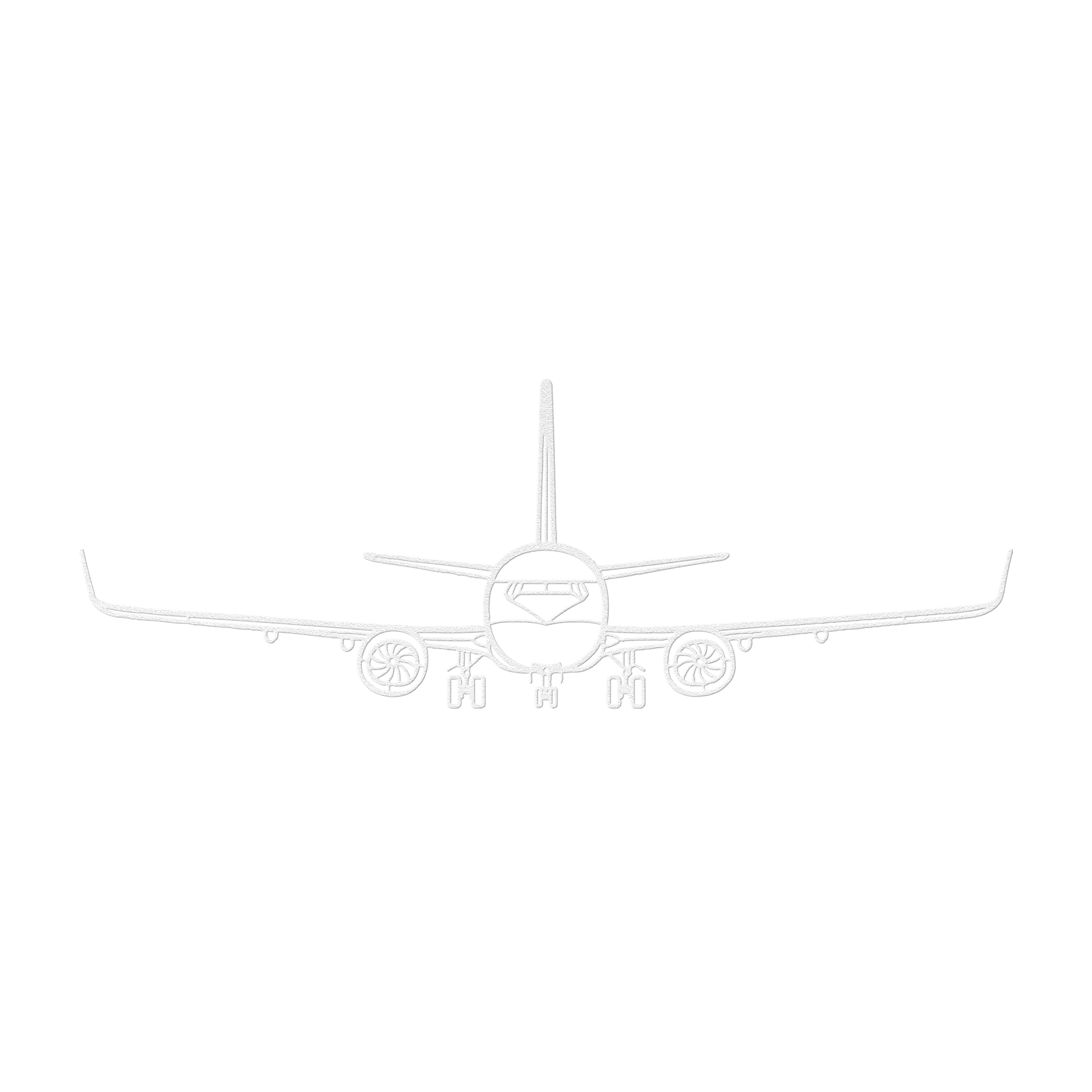 737-800NG Front Die Cut Metal Wall Art - Sign - Gifts for pilots - Aviation apparel