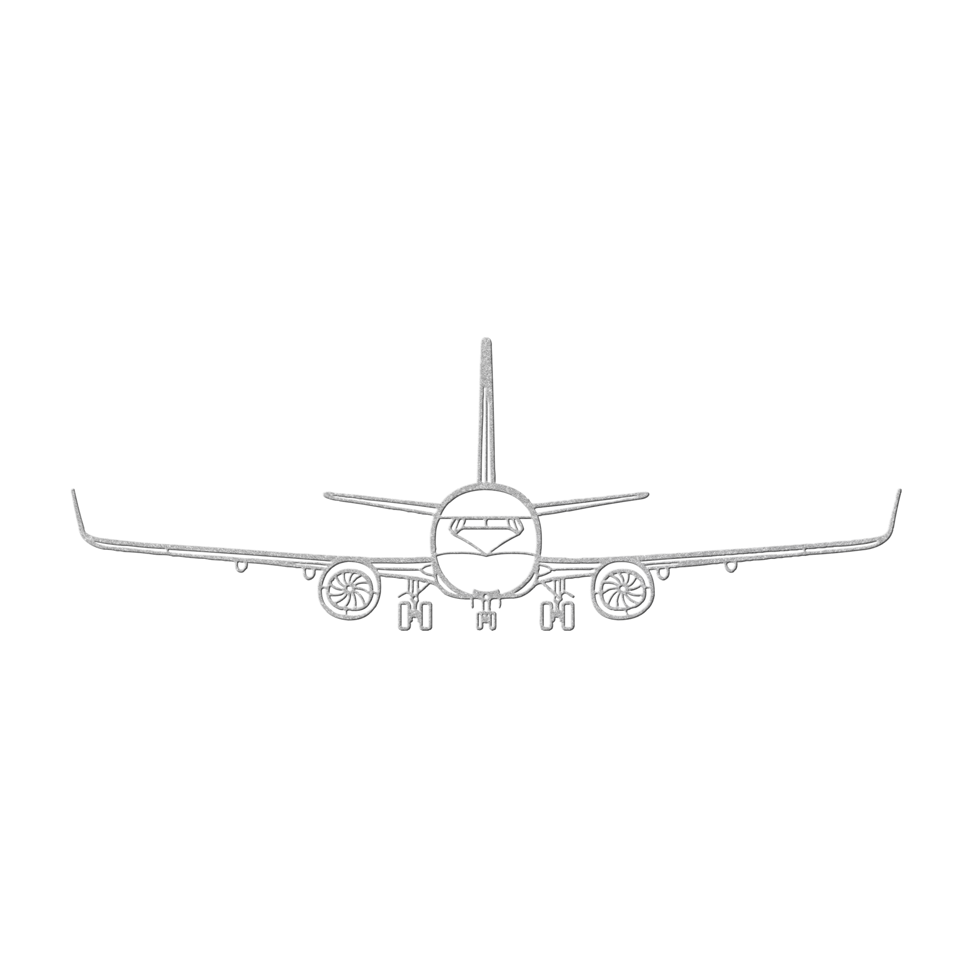 737-800NG Front Die Cut Metal Wall Art - Sign - Gifts for pilots - Aviation apparel