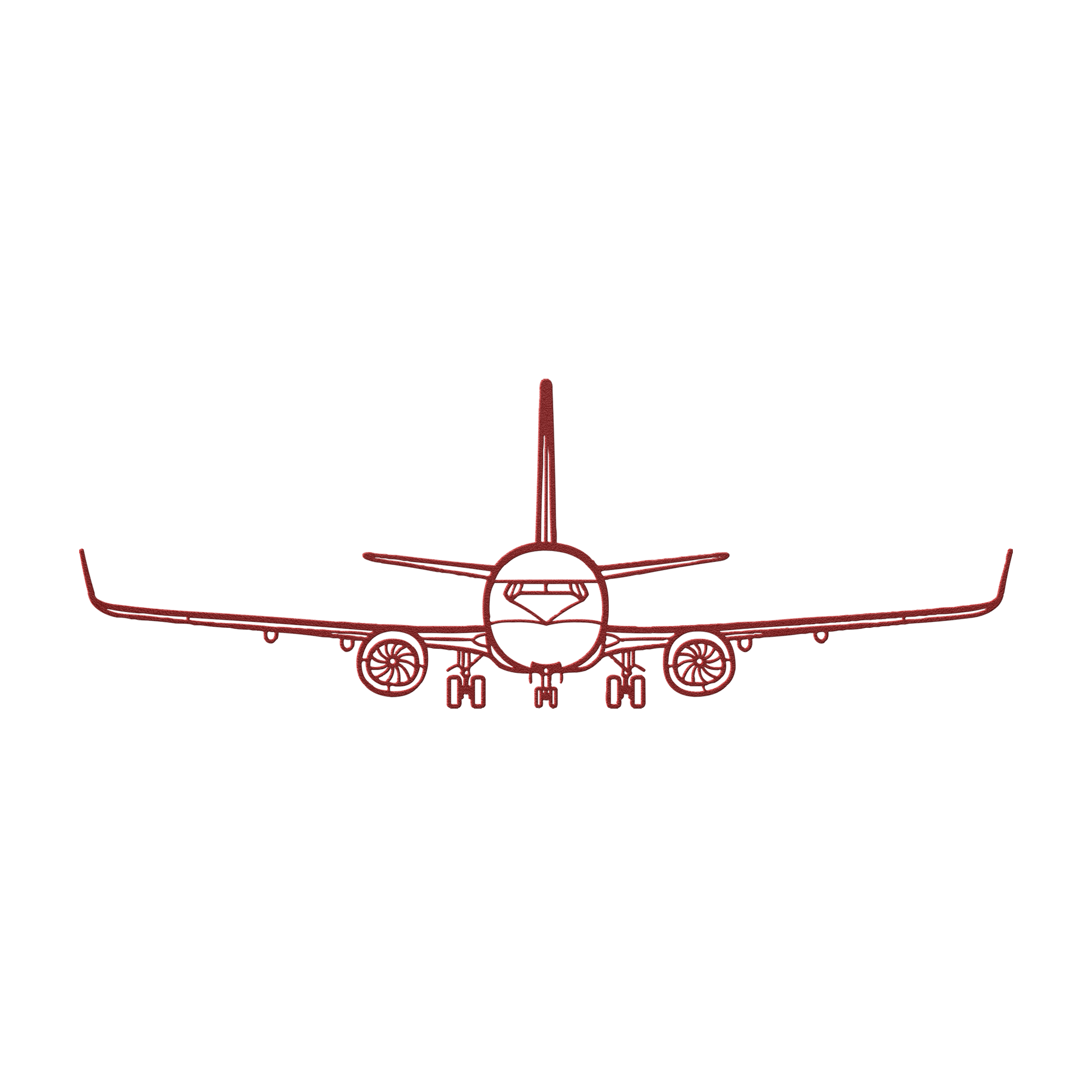 737-800NG Front Die Cut Metal Wall Art - Sign - Gifts for pilots - Aviation apparel