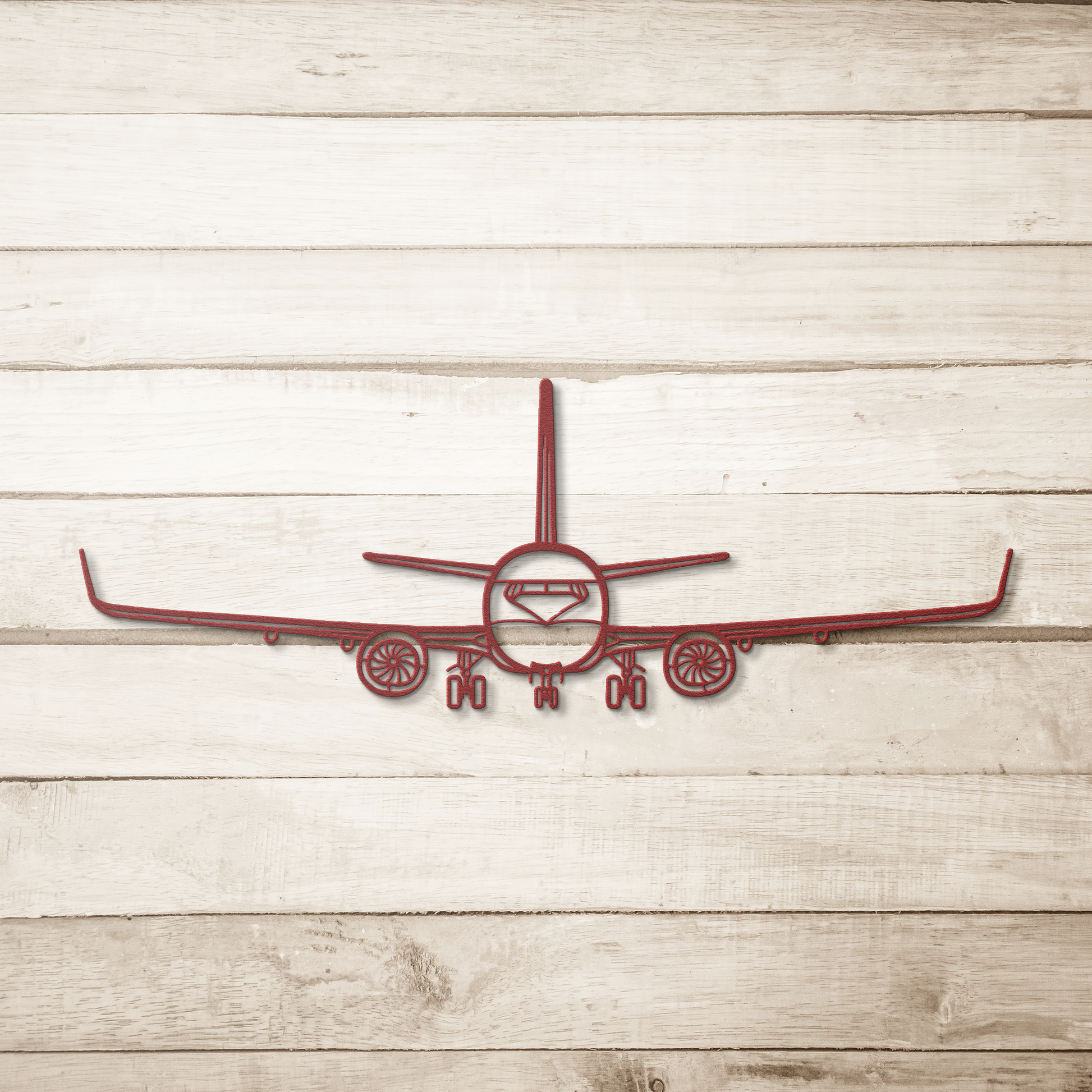 737-800NG Front Die Cut Metal Wall Art - Sign - Gifts for pilots - Aviation apparel