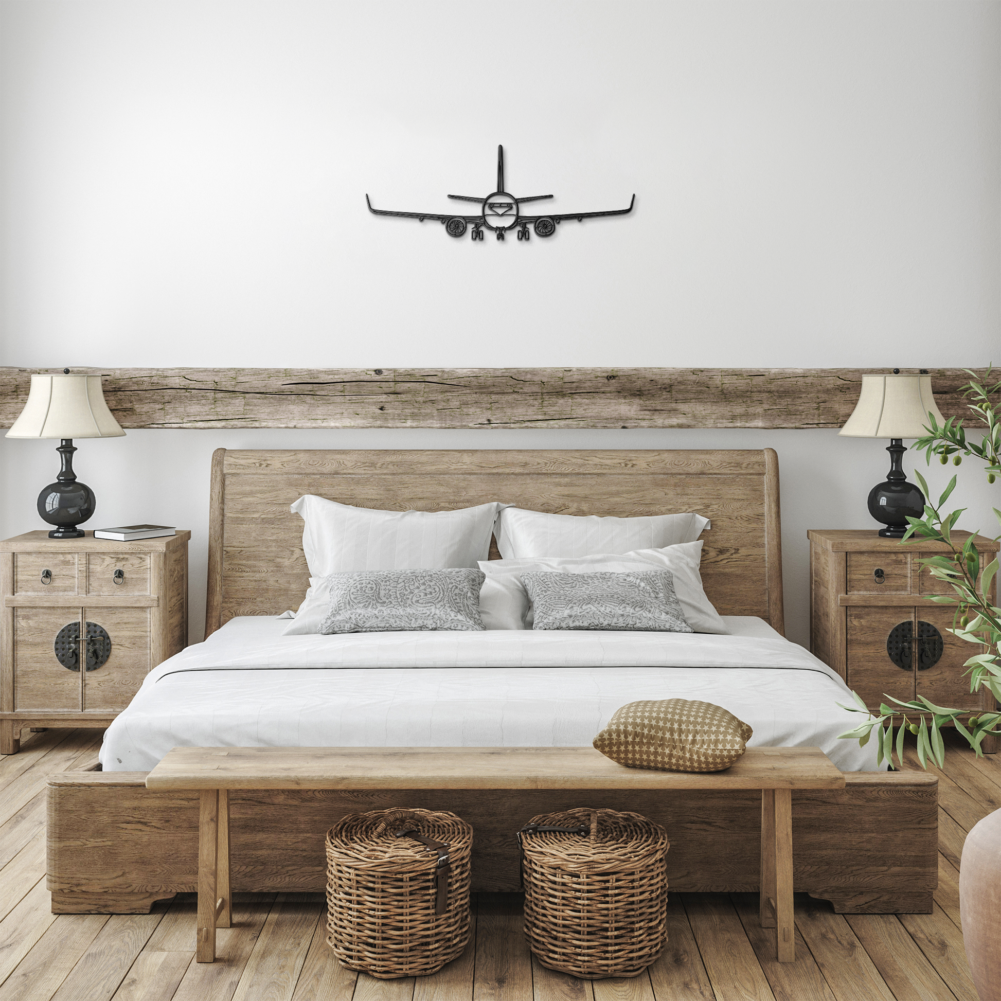 737-800NG Front Die Cut Metal Wall Art - Sign - Gifts for pilots - Aviation apparel