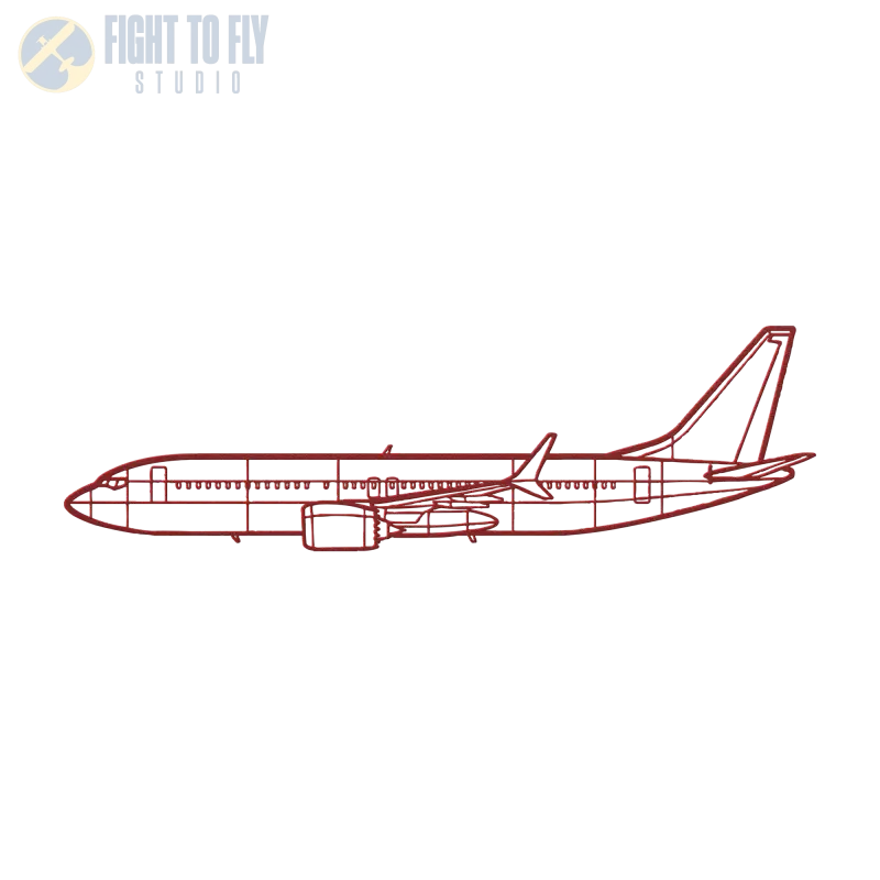 737 MAX Die Cut Metal Wall Art - Sign - Pilot gifts - WWII warbird t-shirt