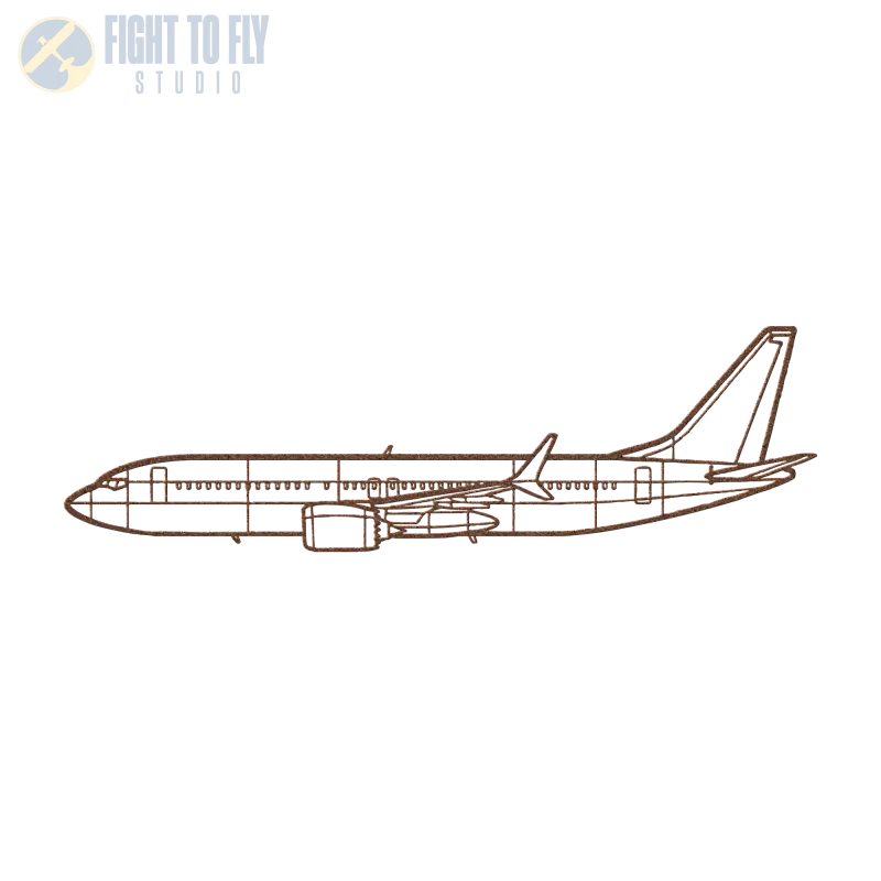 737 MAX Die Cut Metal Wall Art - Sign - Pilot gifts - WWII warbird t-shirt