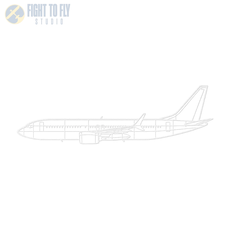 737 MAX Die Cut Metal Wall Art - Sign - Pilot gifts - WWII warbird t-shirt