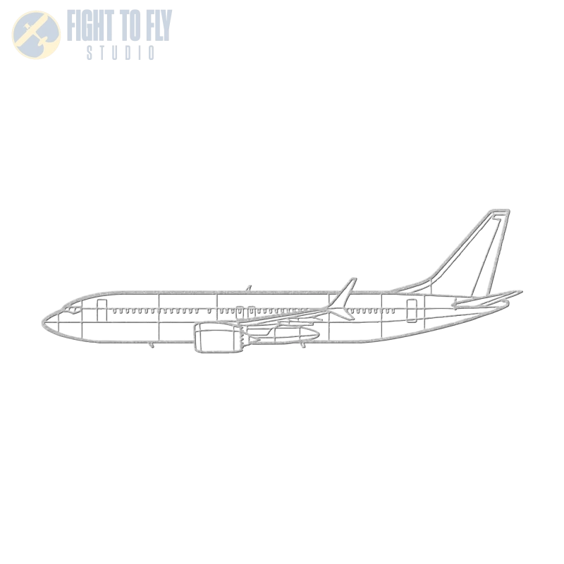 737 MAX Die Cut Metal Wall Art - Sign - Pilot gifts - WWII warbird t-shirt