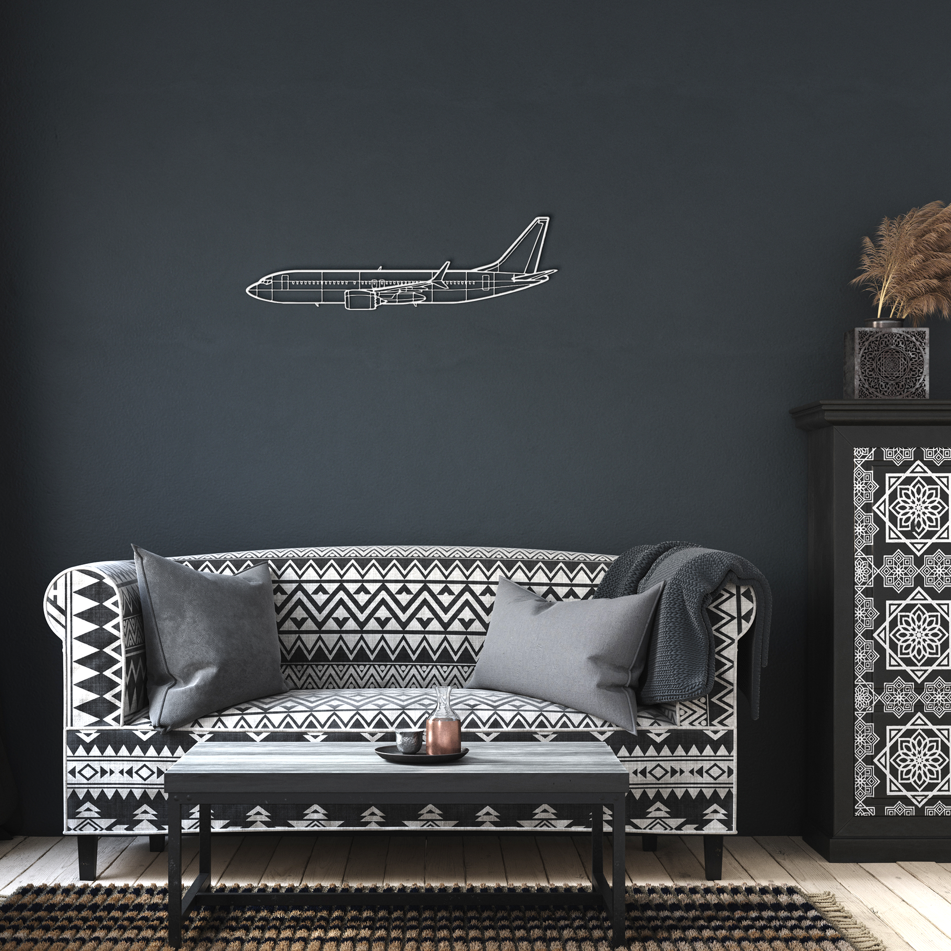 737 MAX Die Cut Metal Wall Art - Sign - Gifts for pilots - Aviation apparel