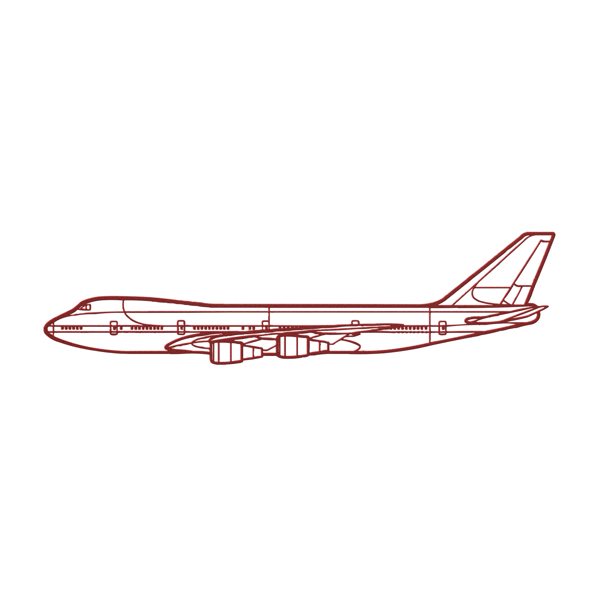 747-200B Die Cut Metal Wall Art - Sign - Gifts for pilots - Aviation apparel