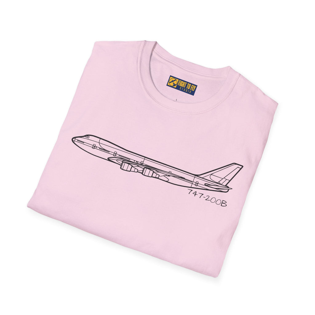 747-200B T-Shirt – Vintage Jumbo Jet Aviation Tee - Pilot gifts - WWII warbird t-shirt