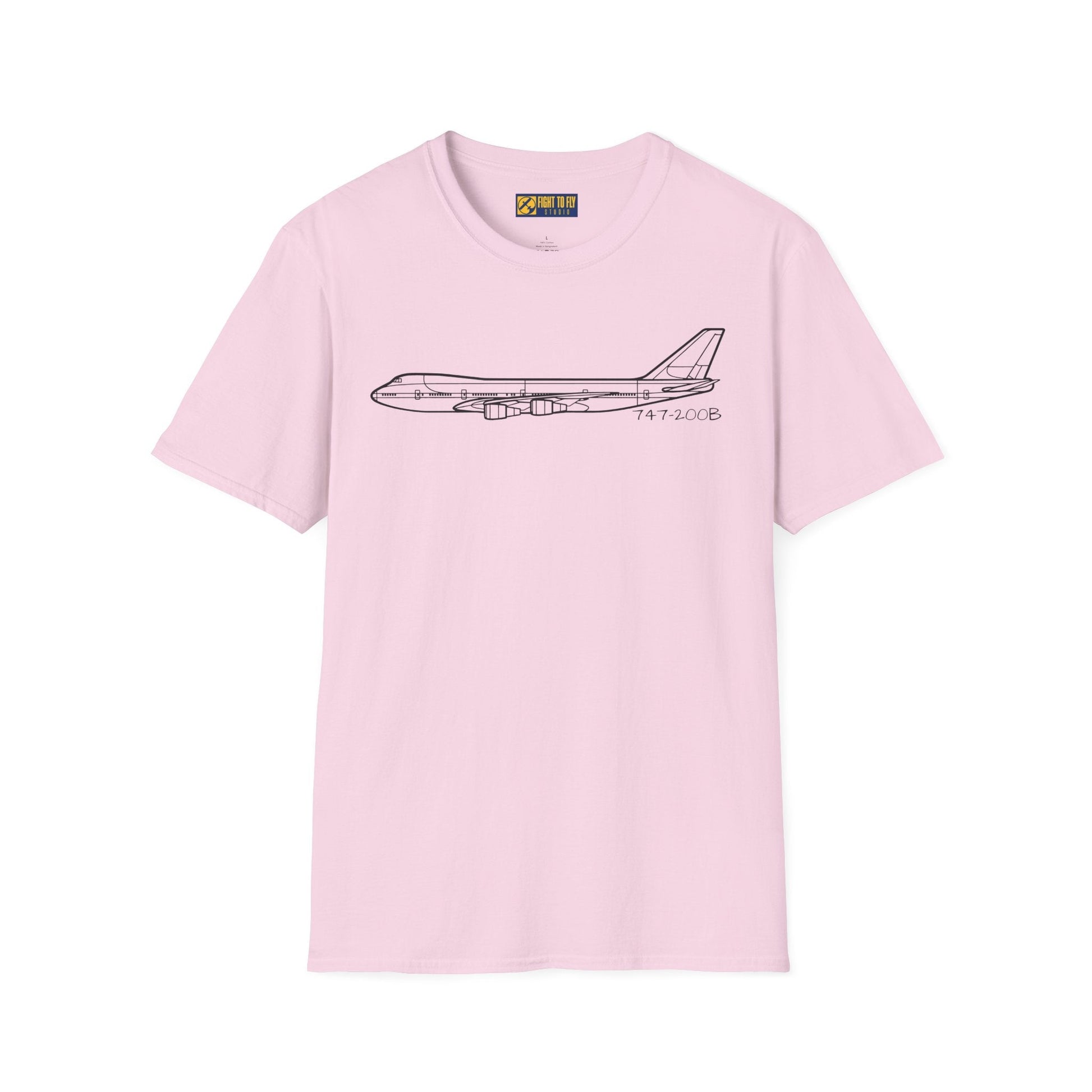 747-200B T-Shirt – Vintage Jumbo Jet Aviation Tee - Pilot gifts - WWII warbird t-shirt