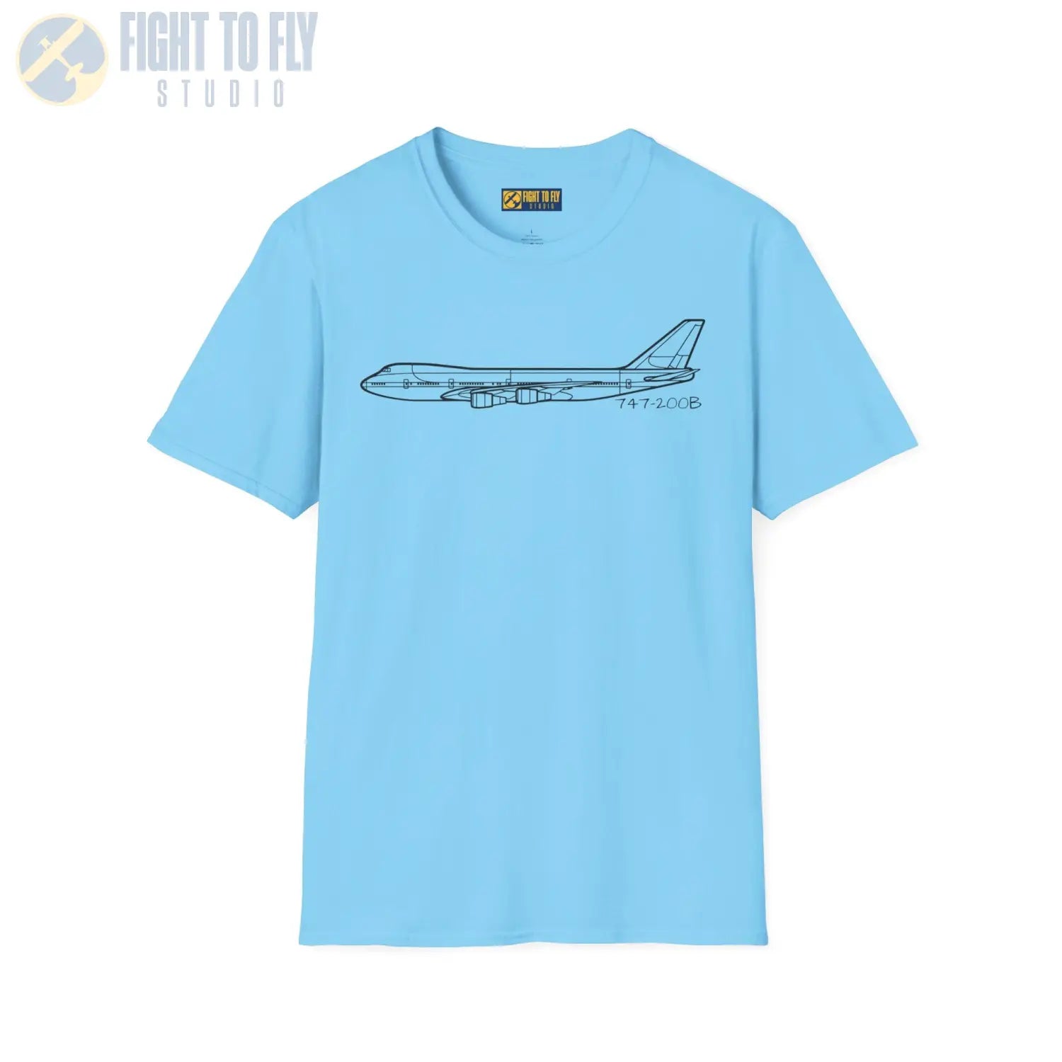747-200B T-Shirt - Pilot gifts - WWII warbird t-shirt