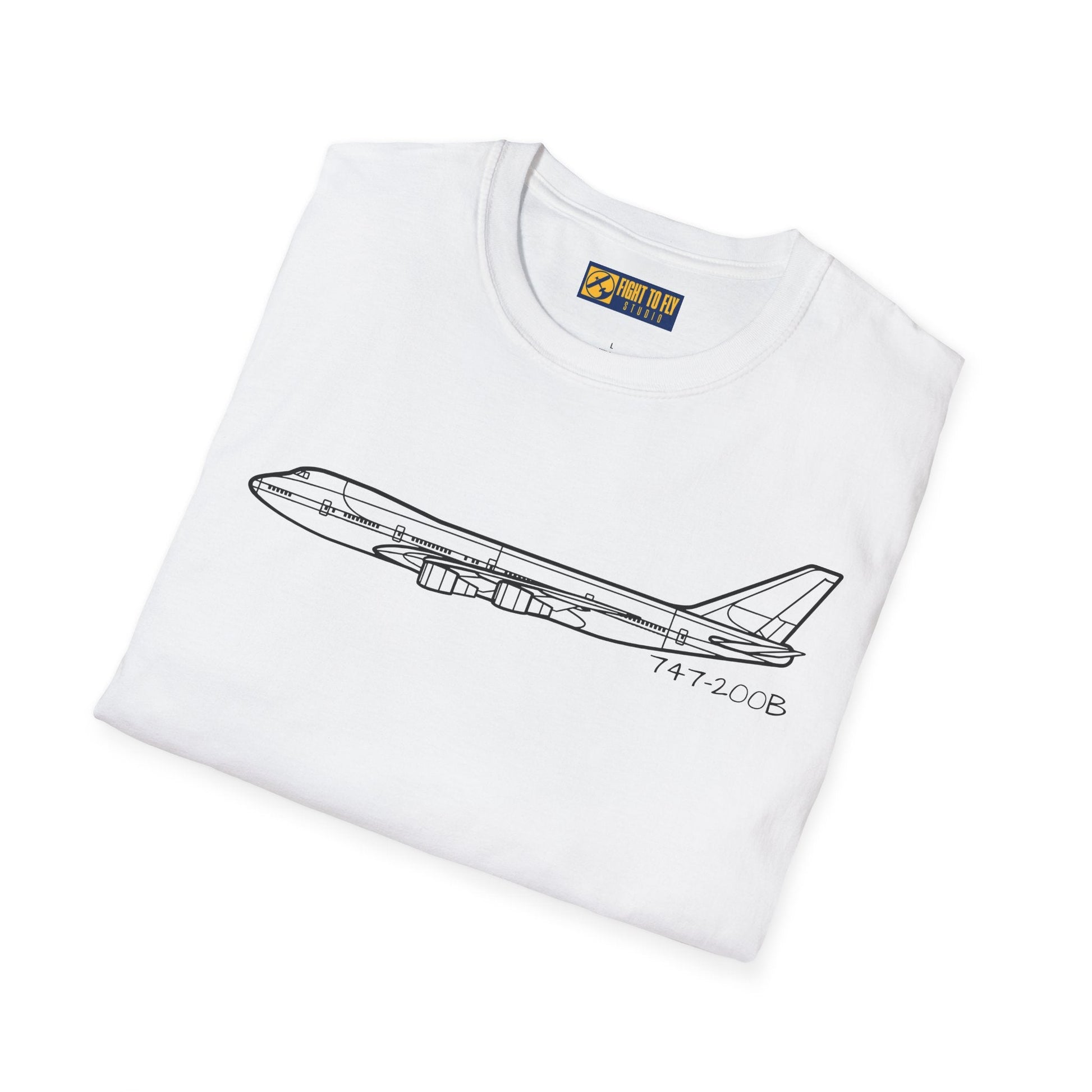 747-200B T-Shirt – Vintage Jumbo Jet Aviation Tee - Pilot gifts - WWII warbird t-shirt