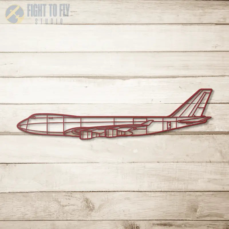 747-400F Die Cut Metal Wall Art - Sign - Pilot gifts - WWII warbird t-shirt