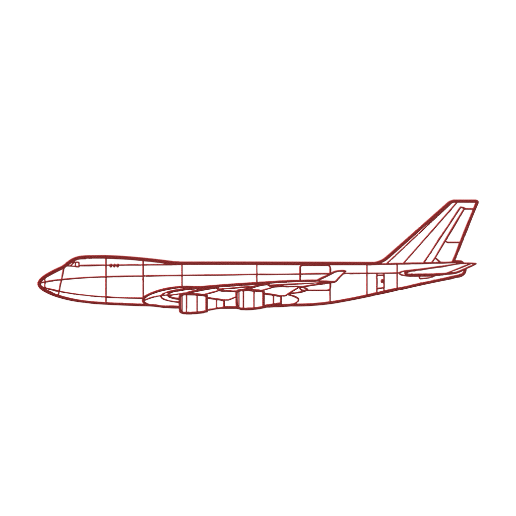 747-400F Die Cut Metal Wall Art - Sign - Gifts for pilots - Aviation apparel