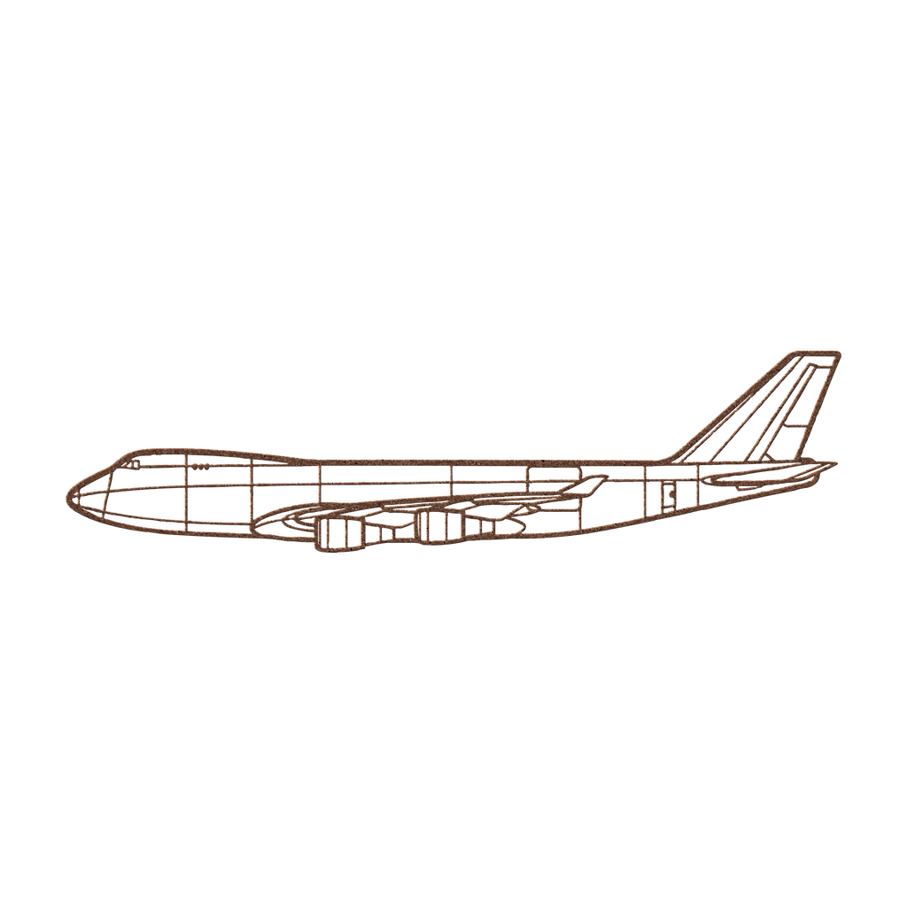 747-400F Die Cut Metal Wall Art - Sign - Gifts for pilots - Aviation apparel