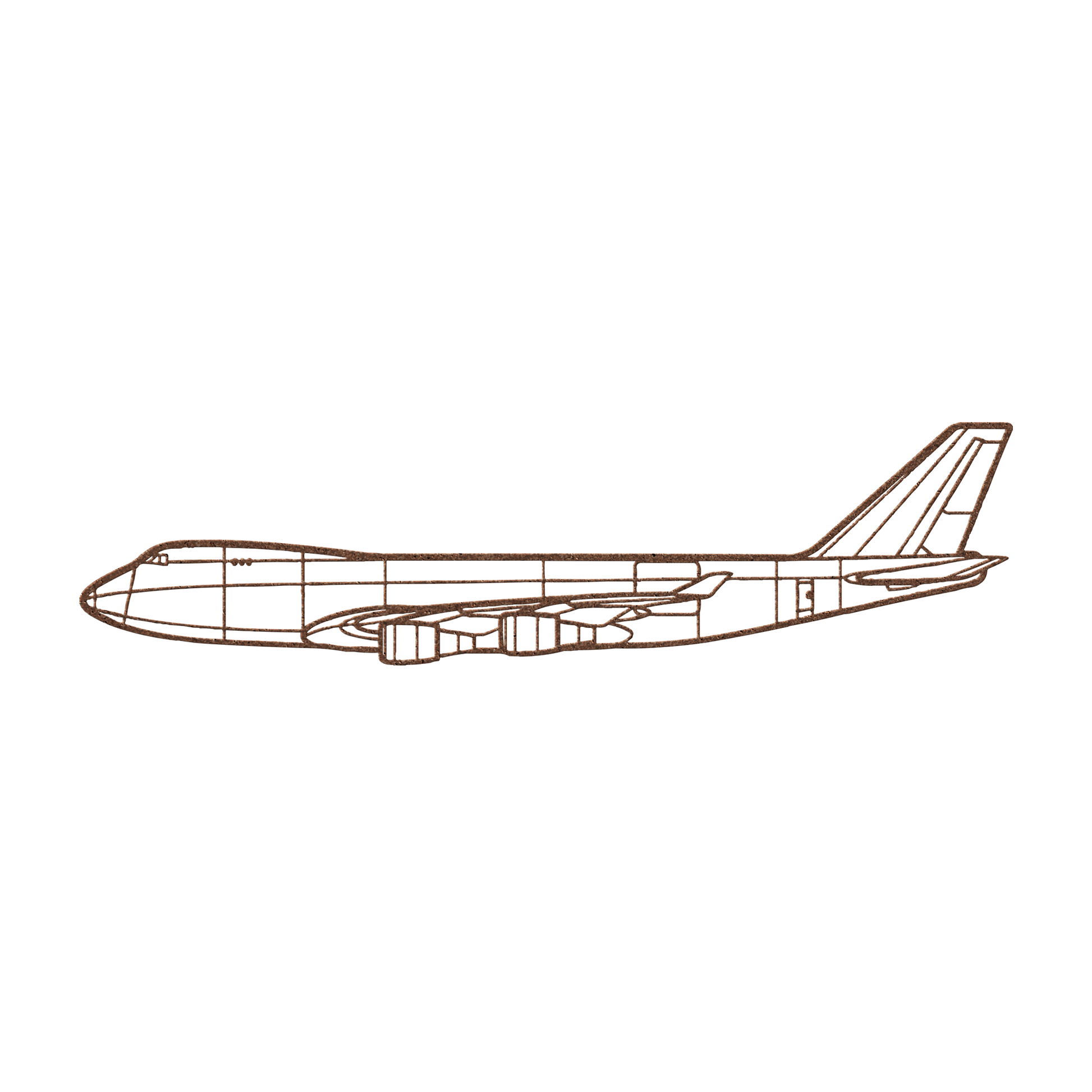 747-400F Die Cut Metal Wall Art - Sign - Gifts for pilots - Aviation apparel