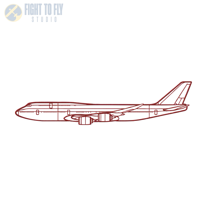 747-8I Die Cut Metal Wall Art - Sign - Pilot gifts - WWII warbird t-shirt