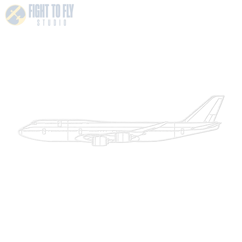 747-8I Die Cut Metal Wall Art - Sign - Pilot gifts - WWII warbird t-shirt