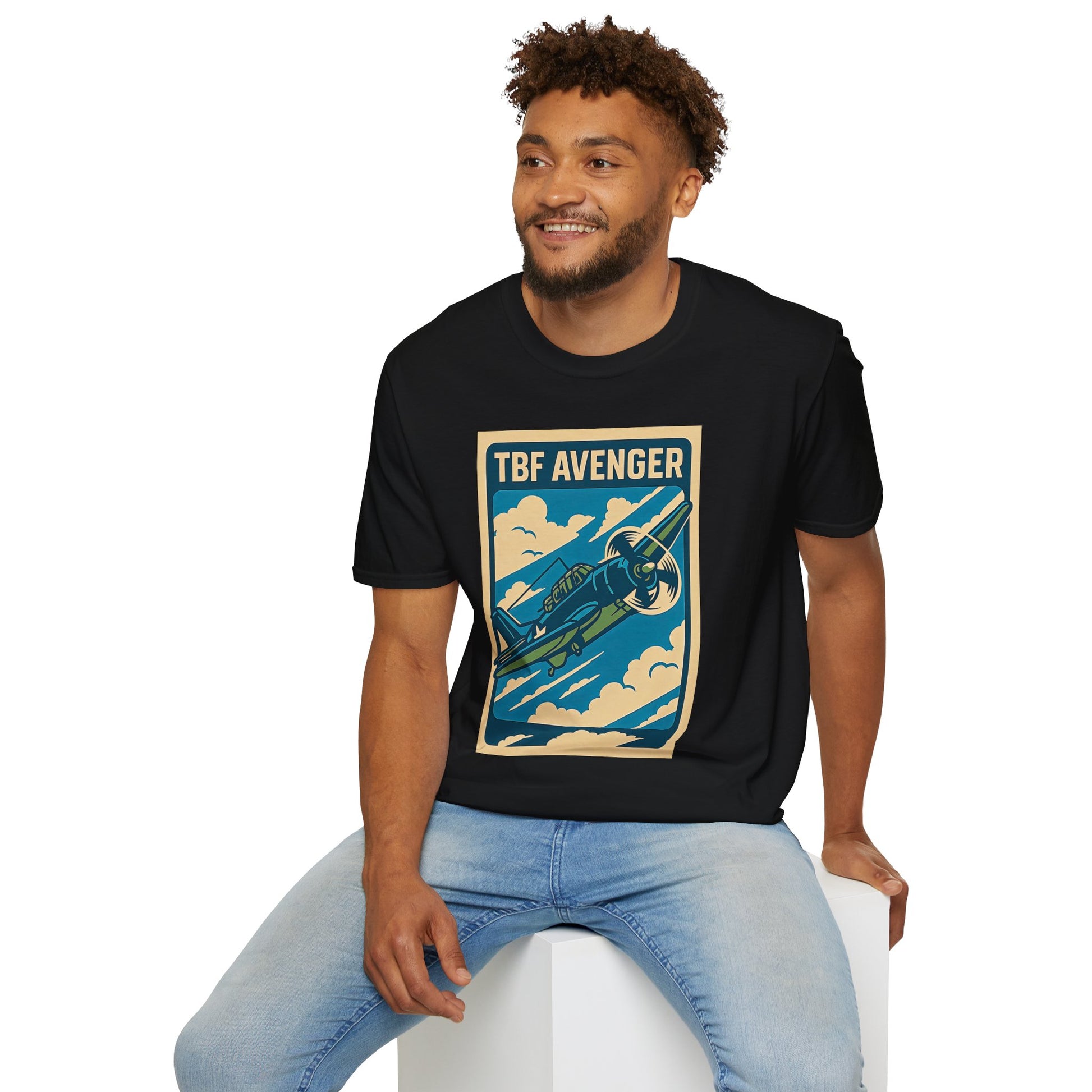 Avenger Premium T-Shirt – WWII Torpedo Bomber Full Graphic Aviation Tee - Pilot gifts - warbird t-shirt