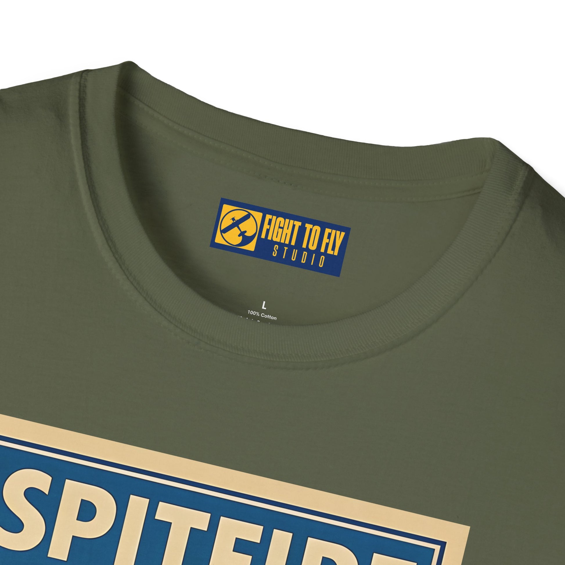 Spitfire Premium T-Shirt – British WWII Fighter Full Graphic Aviation Tee - Pilot gifts - warbird t-shirt