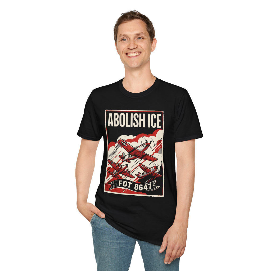 Abolish ICE WWII Warbirds Red Skies T-Shirt