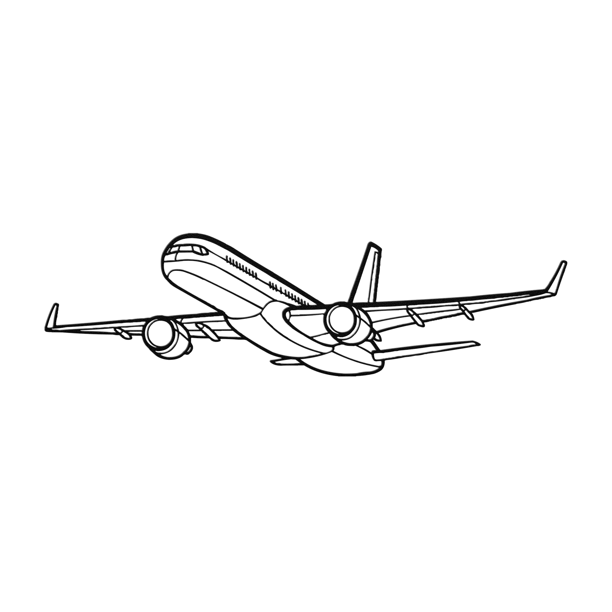 757-200 Die Cut Metal Wall Art - Sign - Gifts for pilots - Aviation apparel