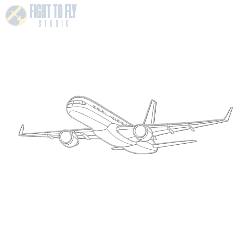 757-200 Die Cut Metal Wall Art - Sign - Pilot gifts - WWII warbird t-shirt