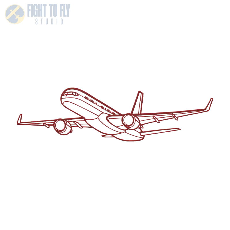 757-200 Die Cut Metal Wall Art - Sign - Pilot gifts - WWII warbird t-shirt