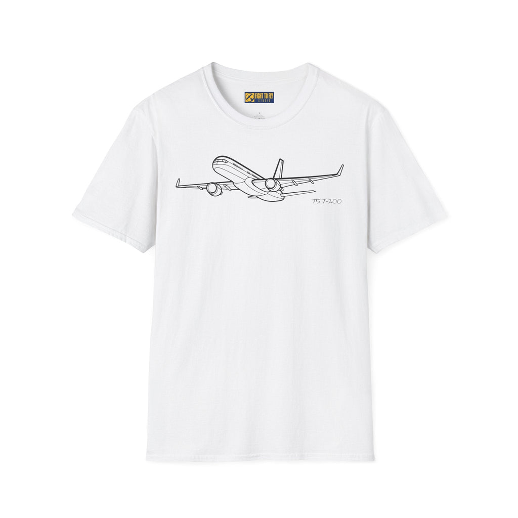 757-200 T-Shirt – Narrowbody Rocket Jet Aviation Tee - Pilot gifts - WWII warbird t-shirt