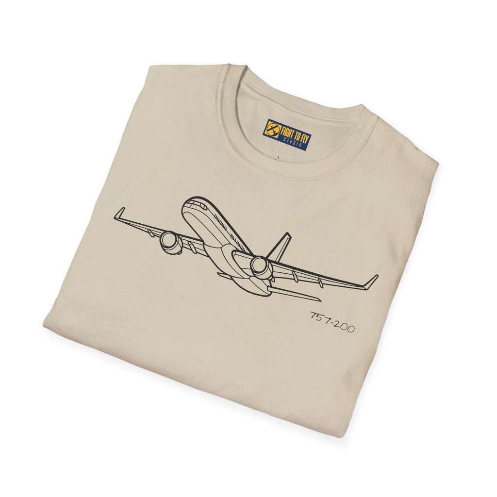 757-200 T-Shirt – Narrowbody Rocket Jet Aviation Tee - Pilot gifts - WWII warbird t-shirt