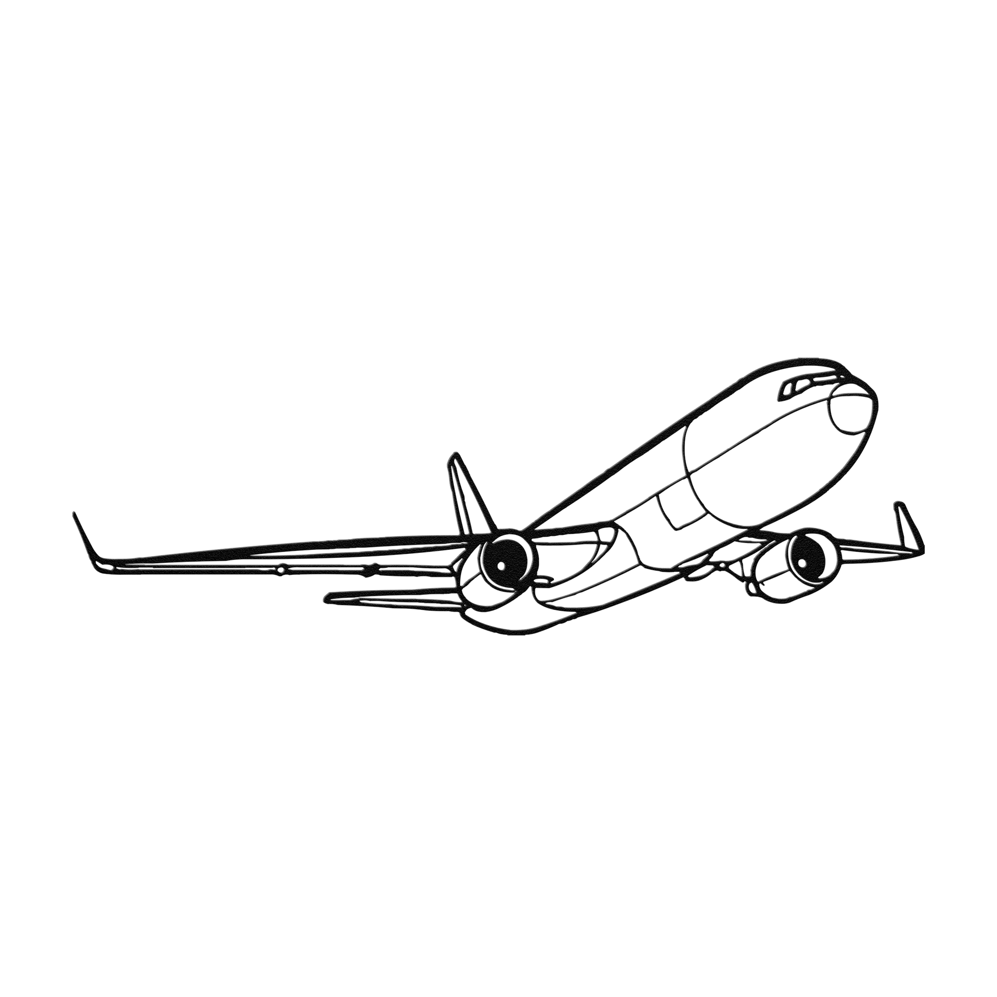 767-300F Die Cut Metal Wall Art - Sign - Gifts for pilots - Aviation apparel