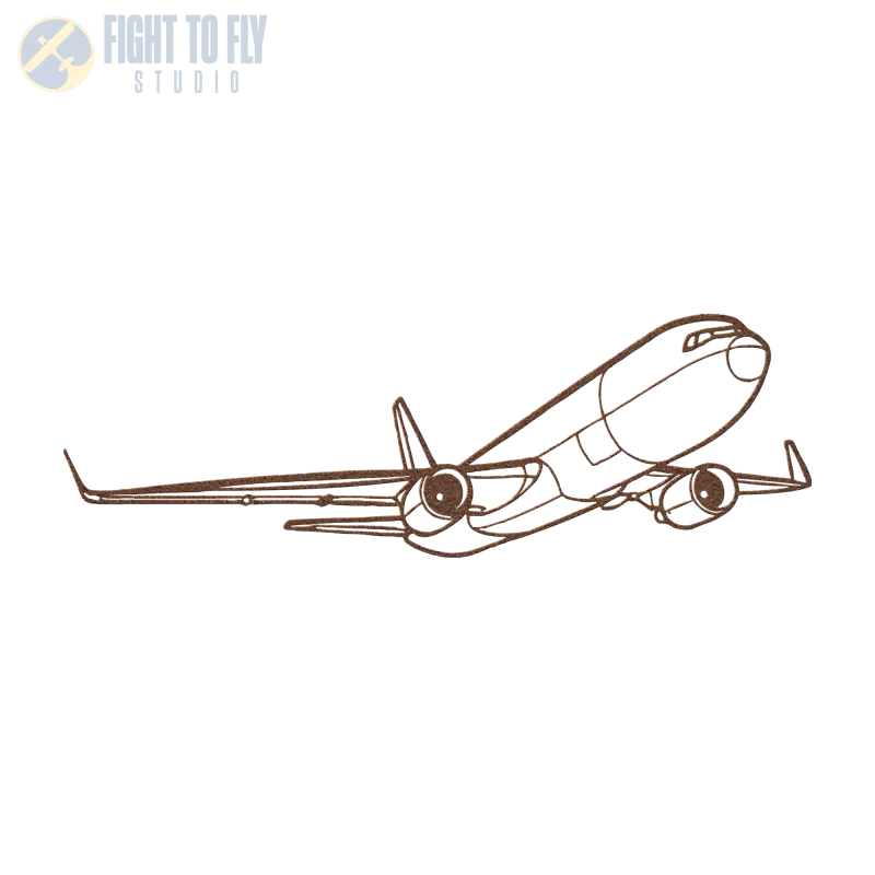 767-300F Die Cut Metal Wall Art - Sign - Pilot gifts - WWII warbird t-shirt