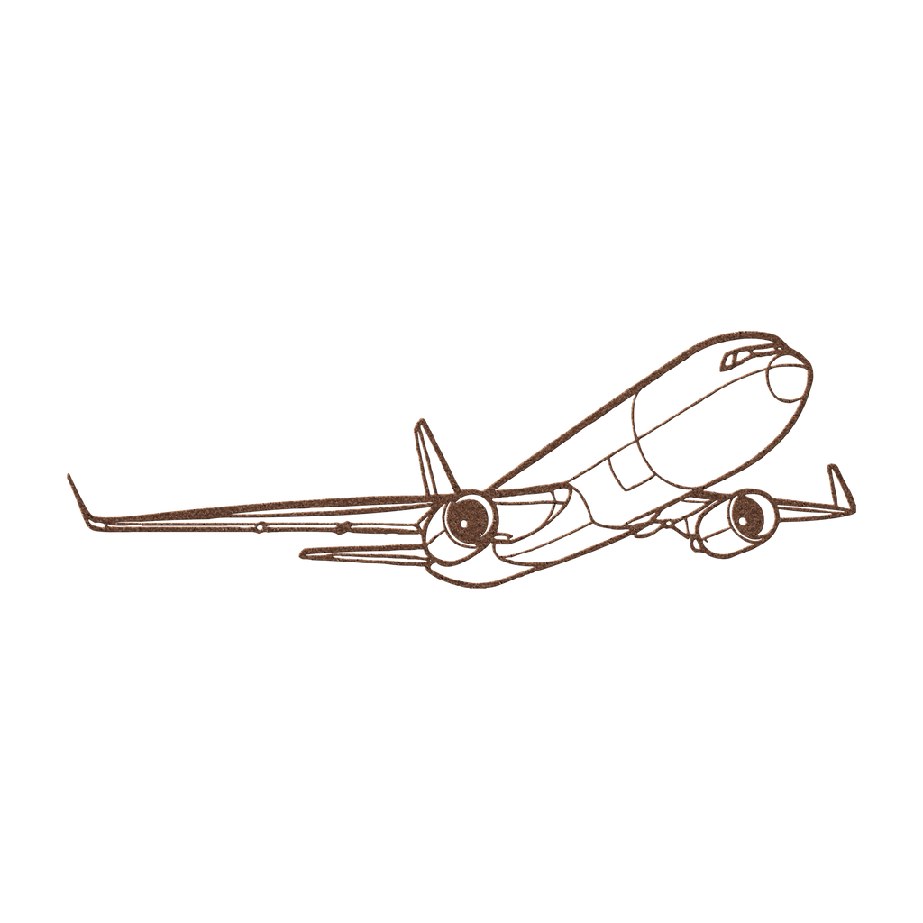 767-300F Die Cut Metal Wall Art - Sign - Gifts for pilots - Aviation apparel