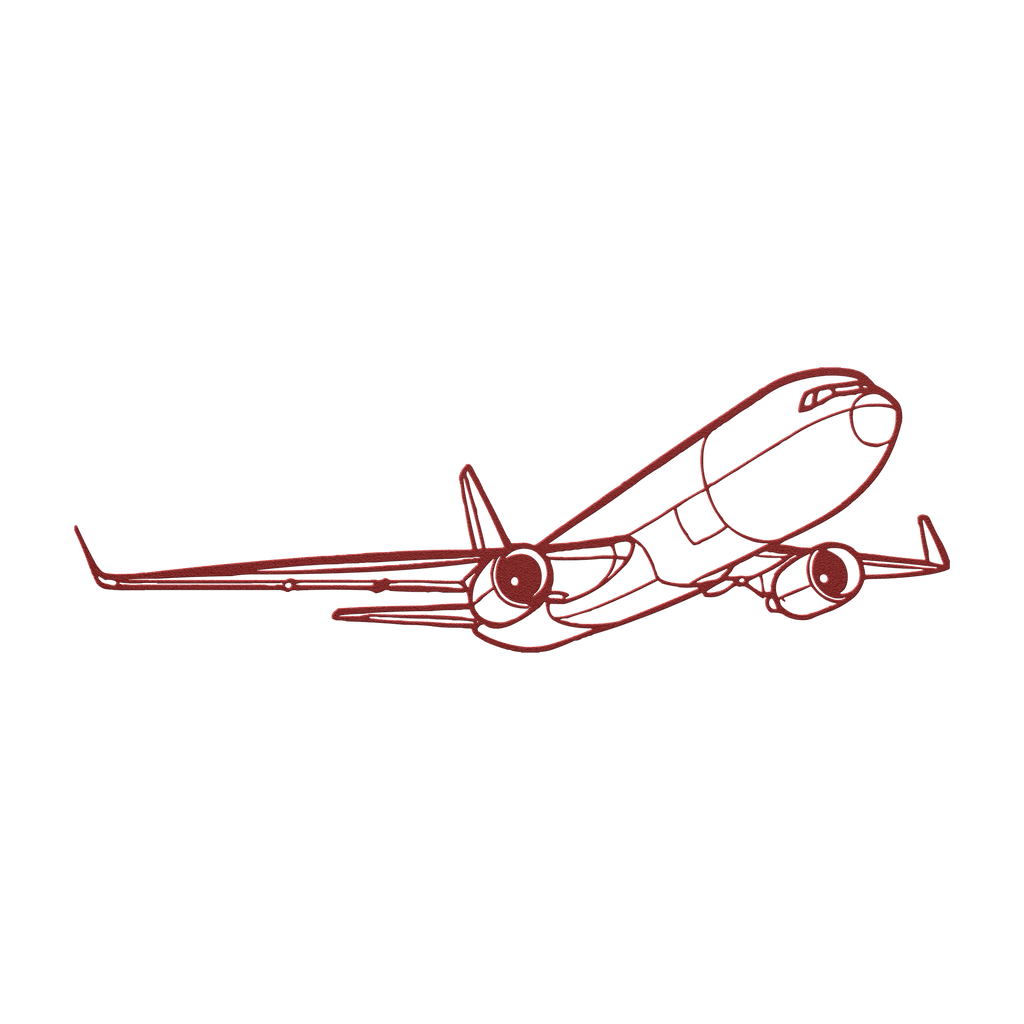 767-300F Die Cut Metal Wall Art - Sign - Gifts for pilots - Aviation apparel