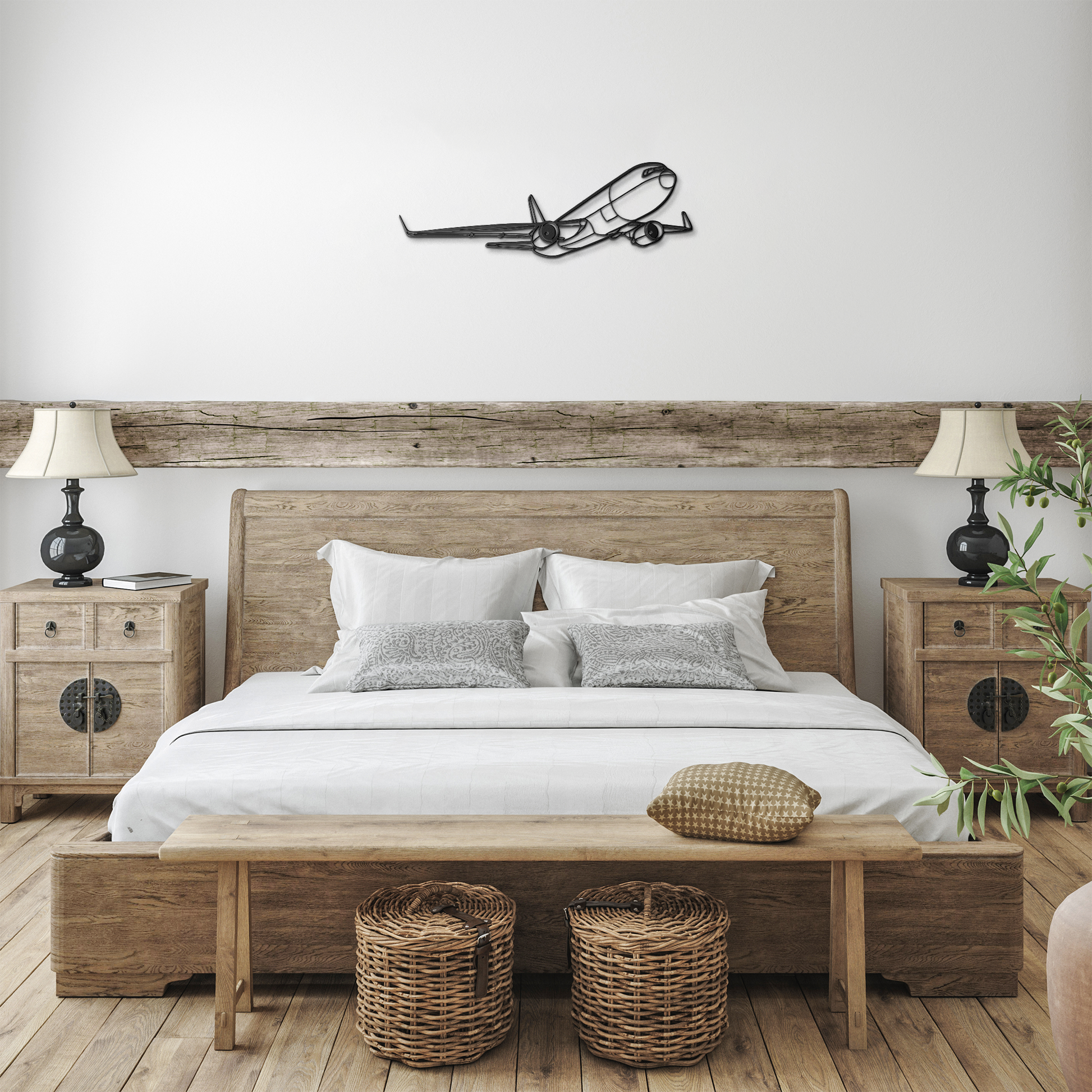 767-300F Die Cut Metal Wall Art - Sign - Gifts for pilots - Aviation apparel