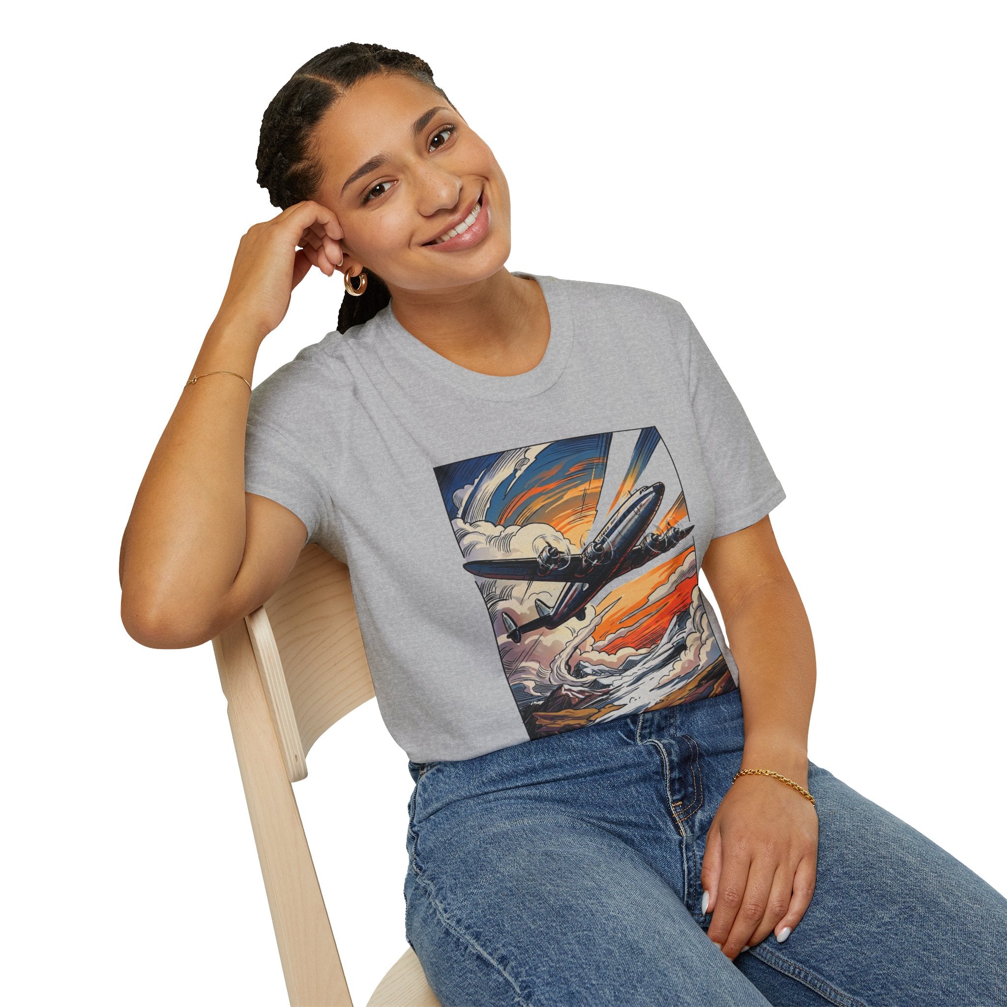 Constellation Vintage Airliner Art T-Shirt