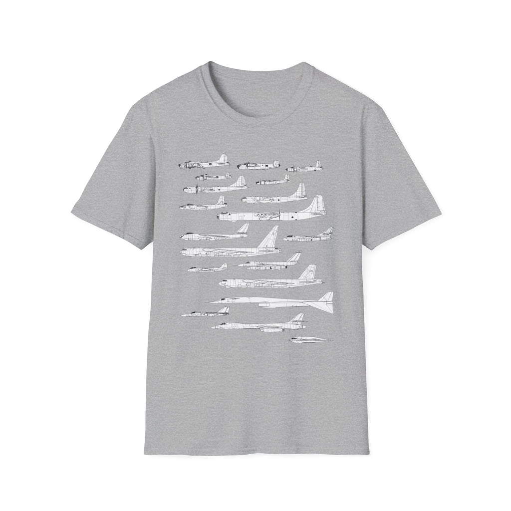 Lineage of USAF Bombers Evolution Tee