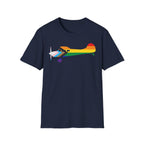 Cessna 170 Progress Pride Airplane Silhouette T-Shirt