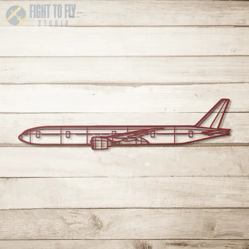 777-300ER Die Cut Wall Art - Metal Sign - Pilot gifts - WWII warbird t-shirt