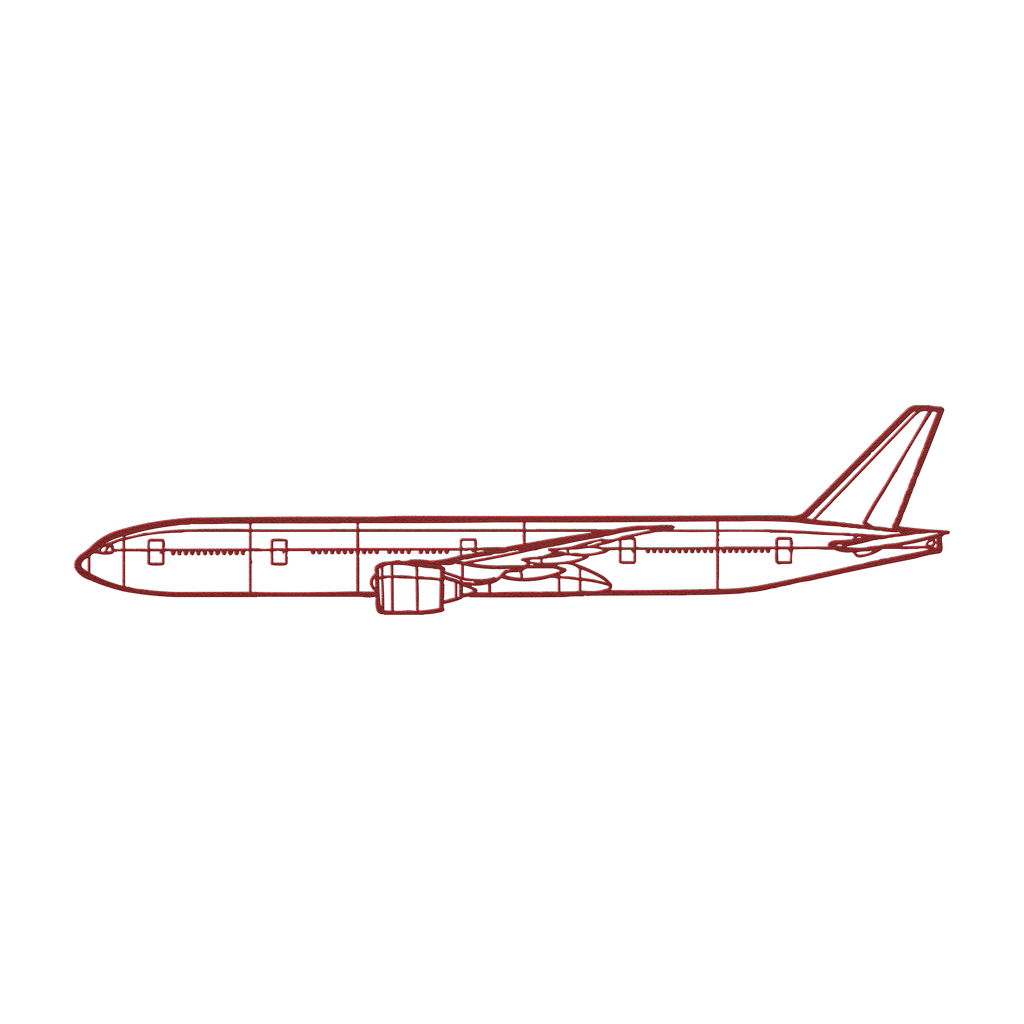 777-300ER Die Cut Wall Art - Metal Sign - Gifts for pilots - Aviation apparel