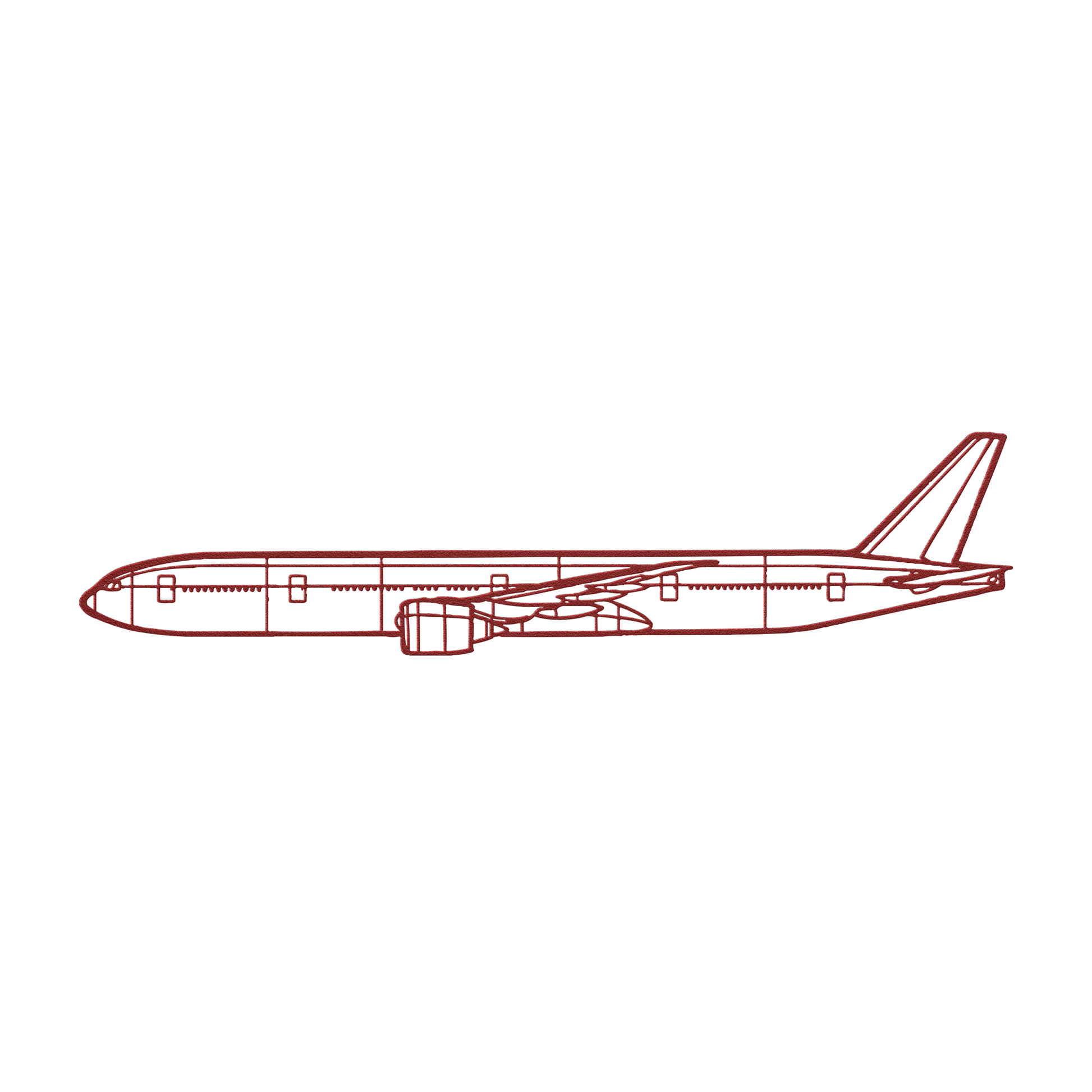 777-300ER Die Cut Wall Art - Metal Sign - Gifts for pilots - Aviation apparel