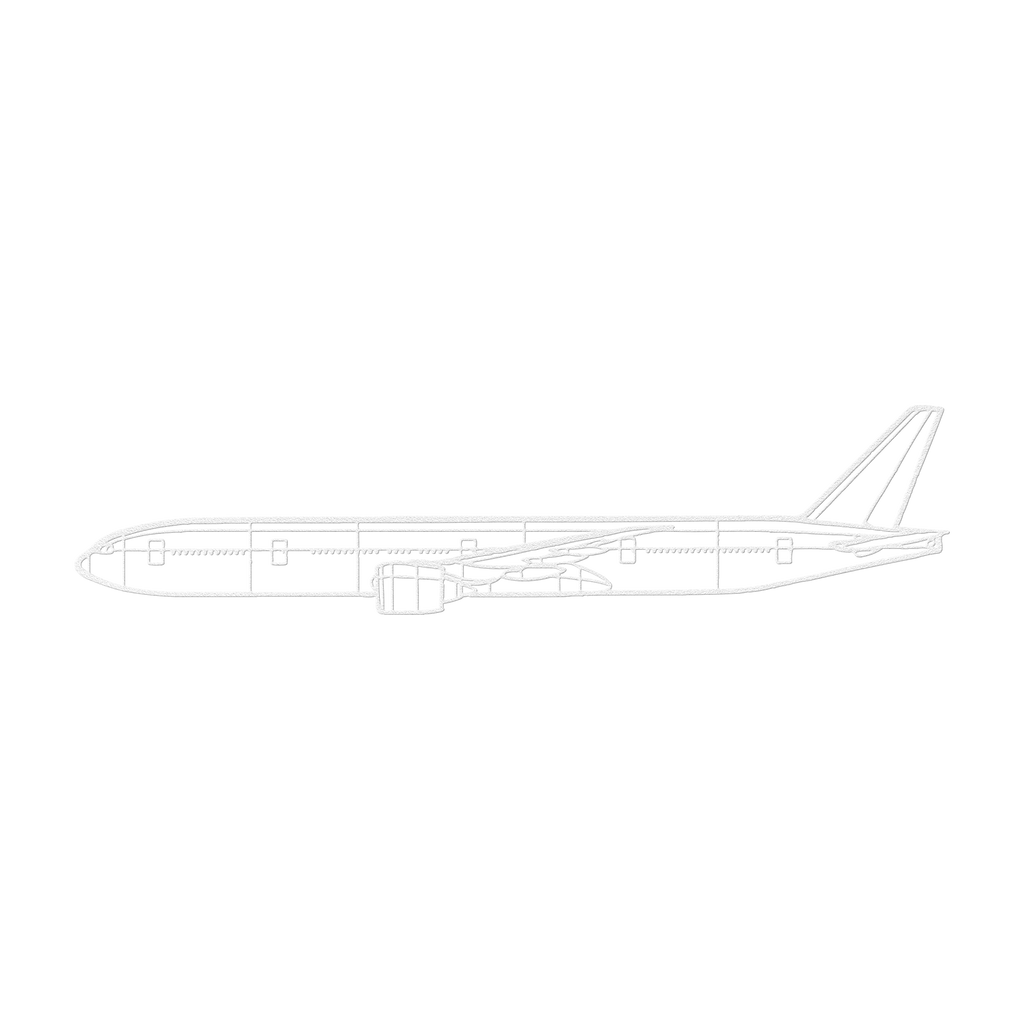 777-300ER Die Cut Wall Art - Metal Sign - Gifts for pilots - Aviation apparel